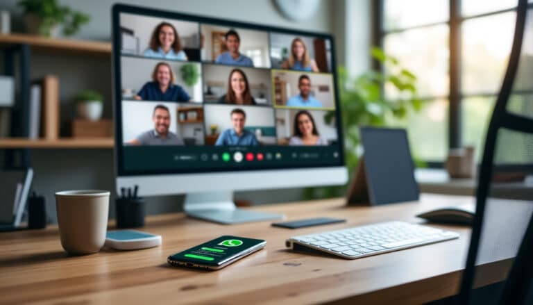 Organisation fluide de visioconférences permise par le partage de liens d&rsquo;appel sur WhatsApp
